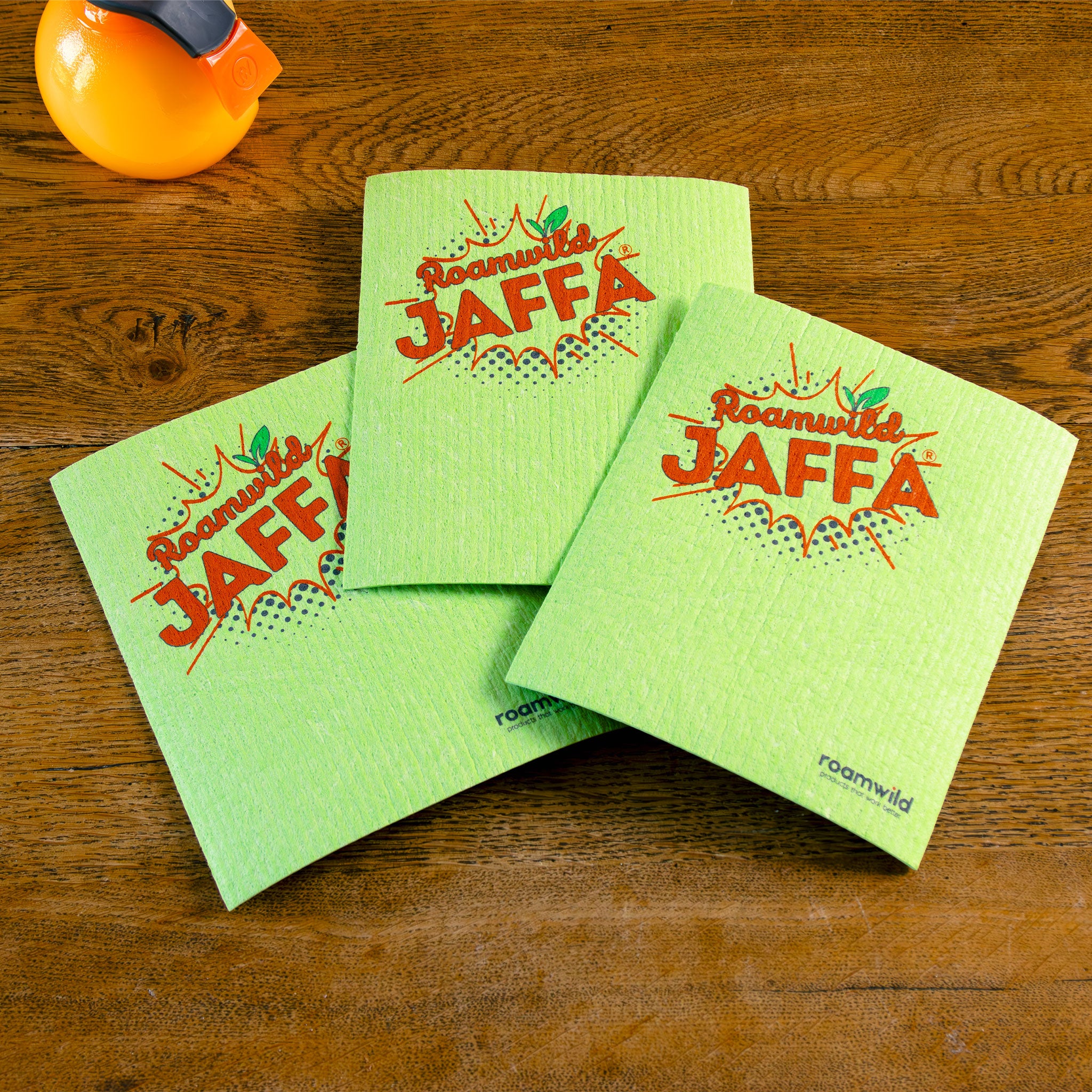 Roamwild Herbruikbare Papieren Handdoek | Koop Nooit Meer Papieren Handdoekjes | Groene Jaffa Print