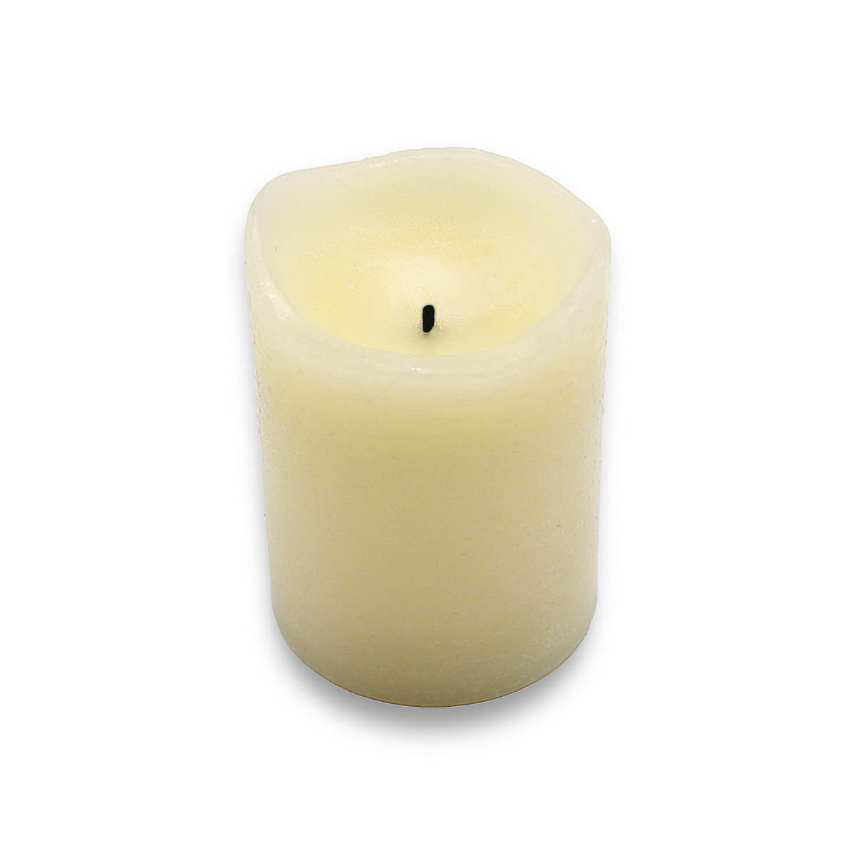 Rustic Pillar Battery Candle 3 Inch | Multiple Colours Available