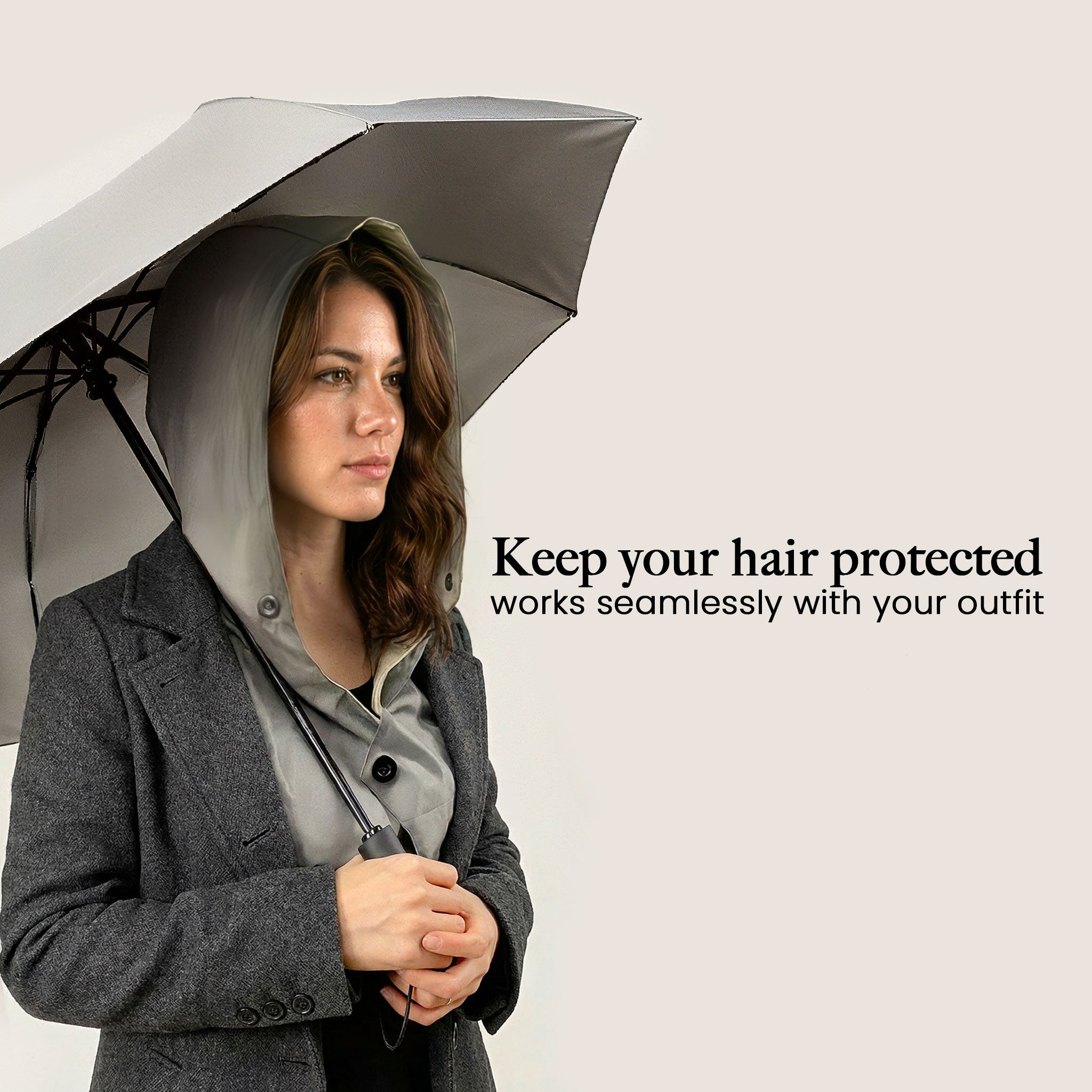 Roamwild Mi-Hood™ Plus Regenschirm: Die perfekte Haarschutzlösung