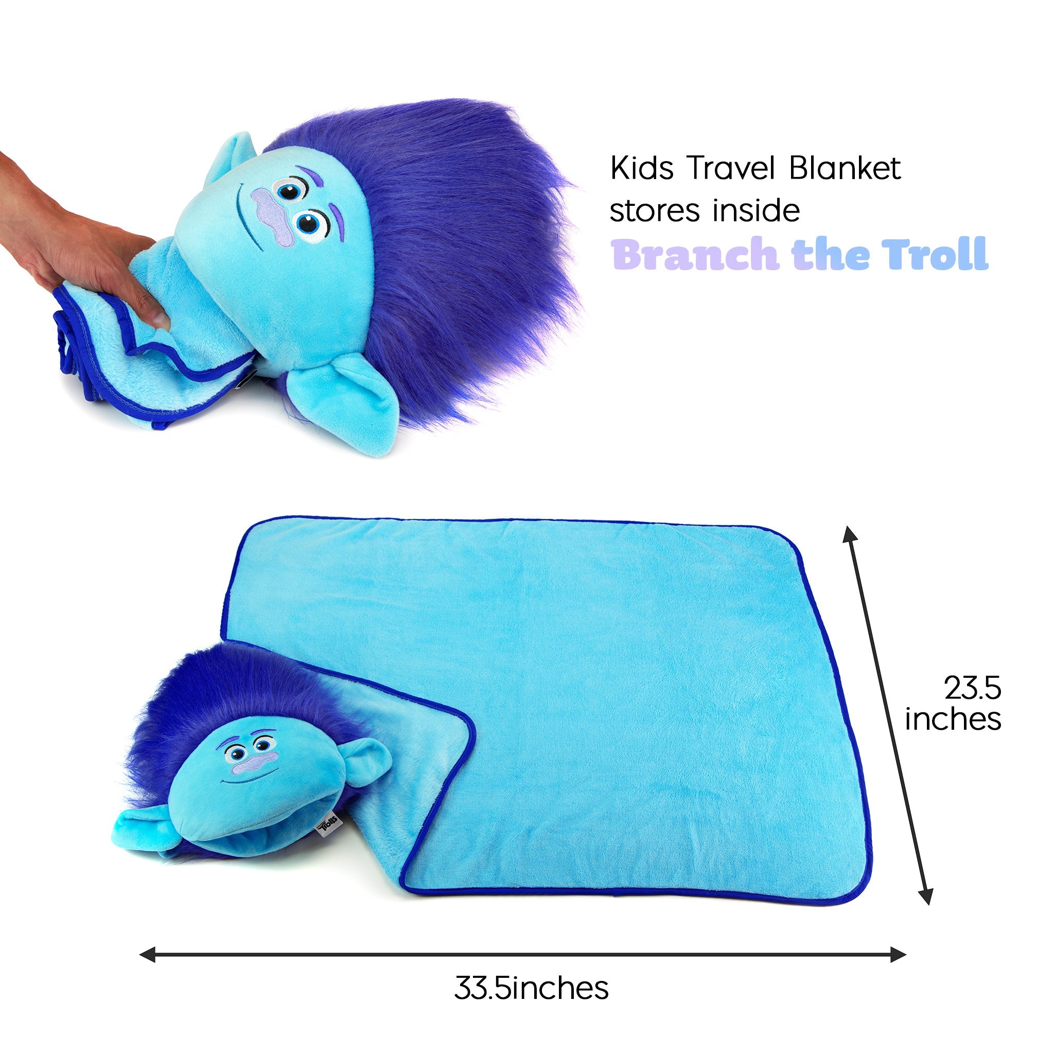 TROLLS Kids Travel Pillow (Branch)