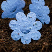 Roamwild Seeded Paper Shapes - Pack Of 50 (Blue Flower)