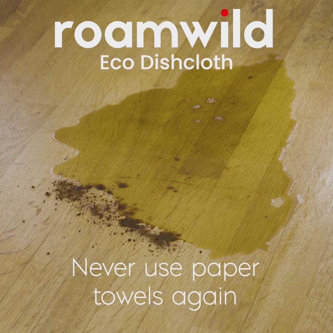 Load video: Roamwild Reusable Paper Towel | Never Buy Paper Towels Again | Songbird Edition