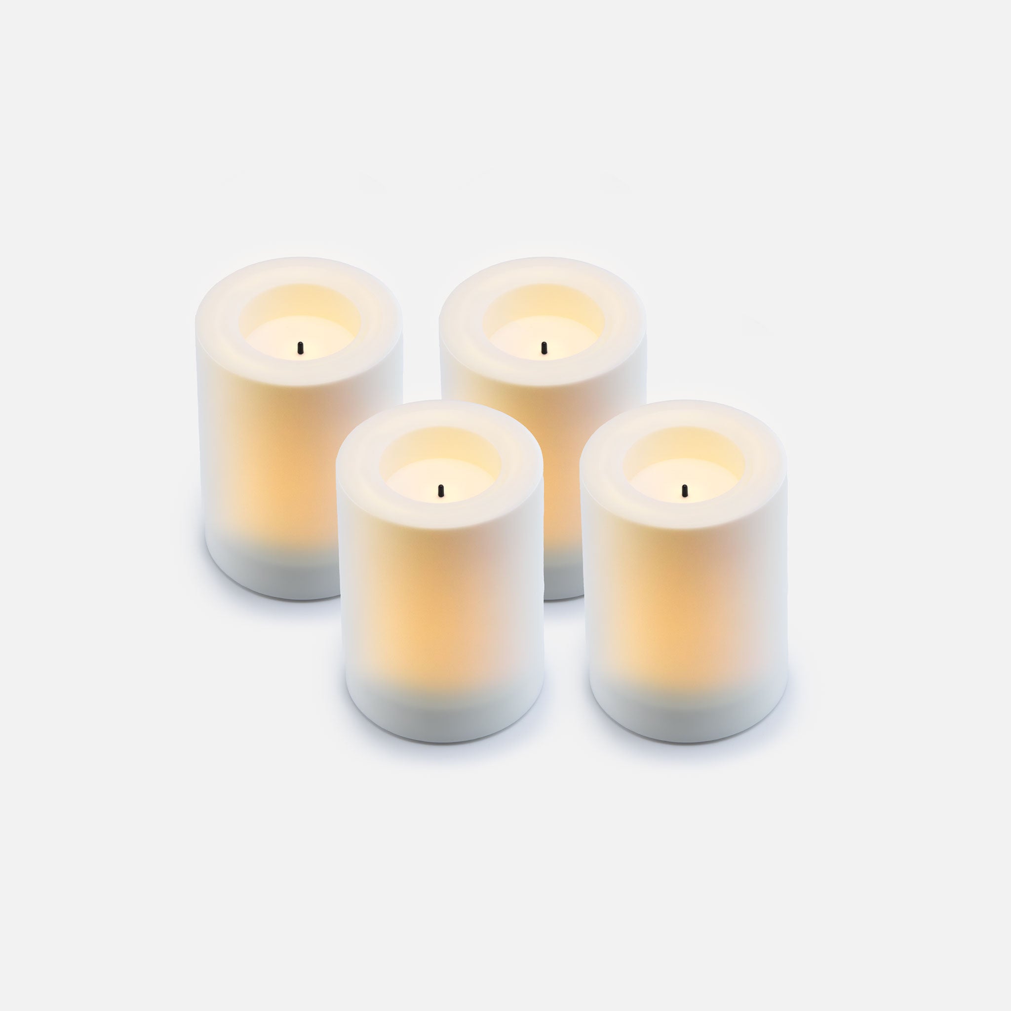 Outdoor Flameless Battery Candles 4 Inch (Small)