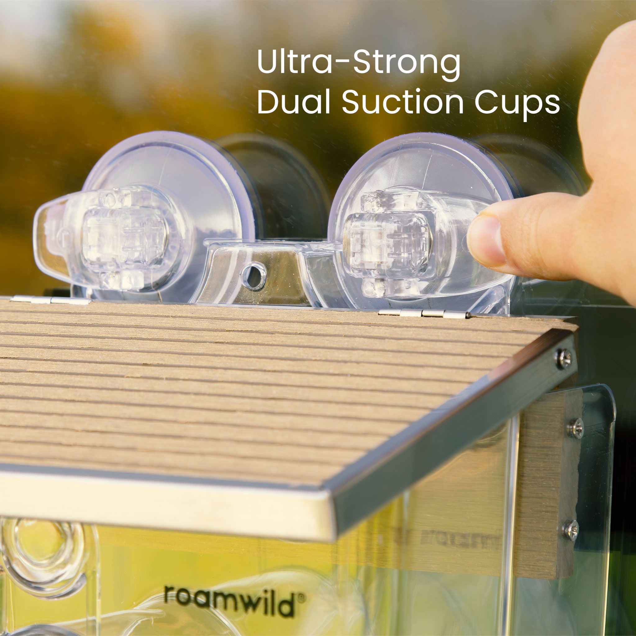 Roamwild Bogenfenster-Vogelfutterhaus