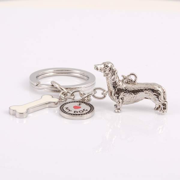 Small Breeds - High Detailed Dog Metal Animal Keyring