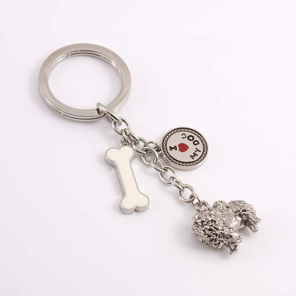 Small Breeds - High Detailed Dog Metal Animal Keyring