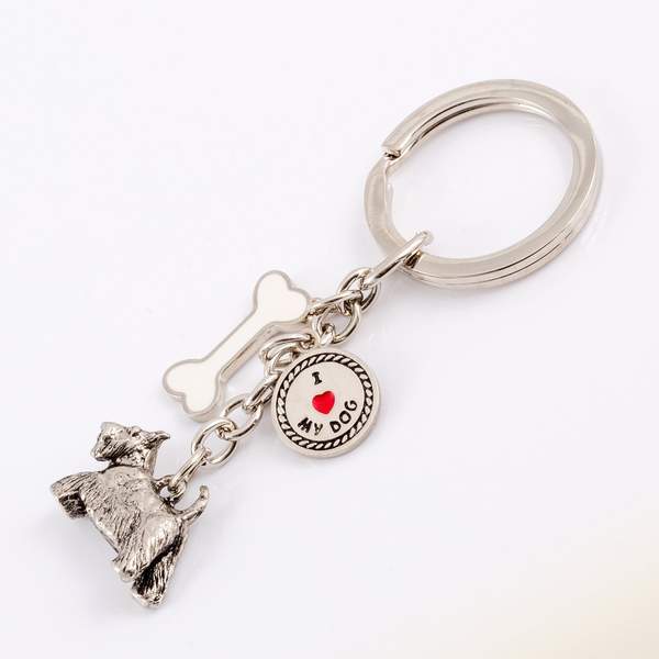 Small Breeds - High Detailed Dog Metal Animal Keyring