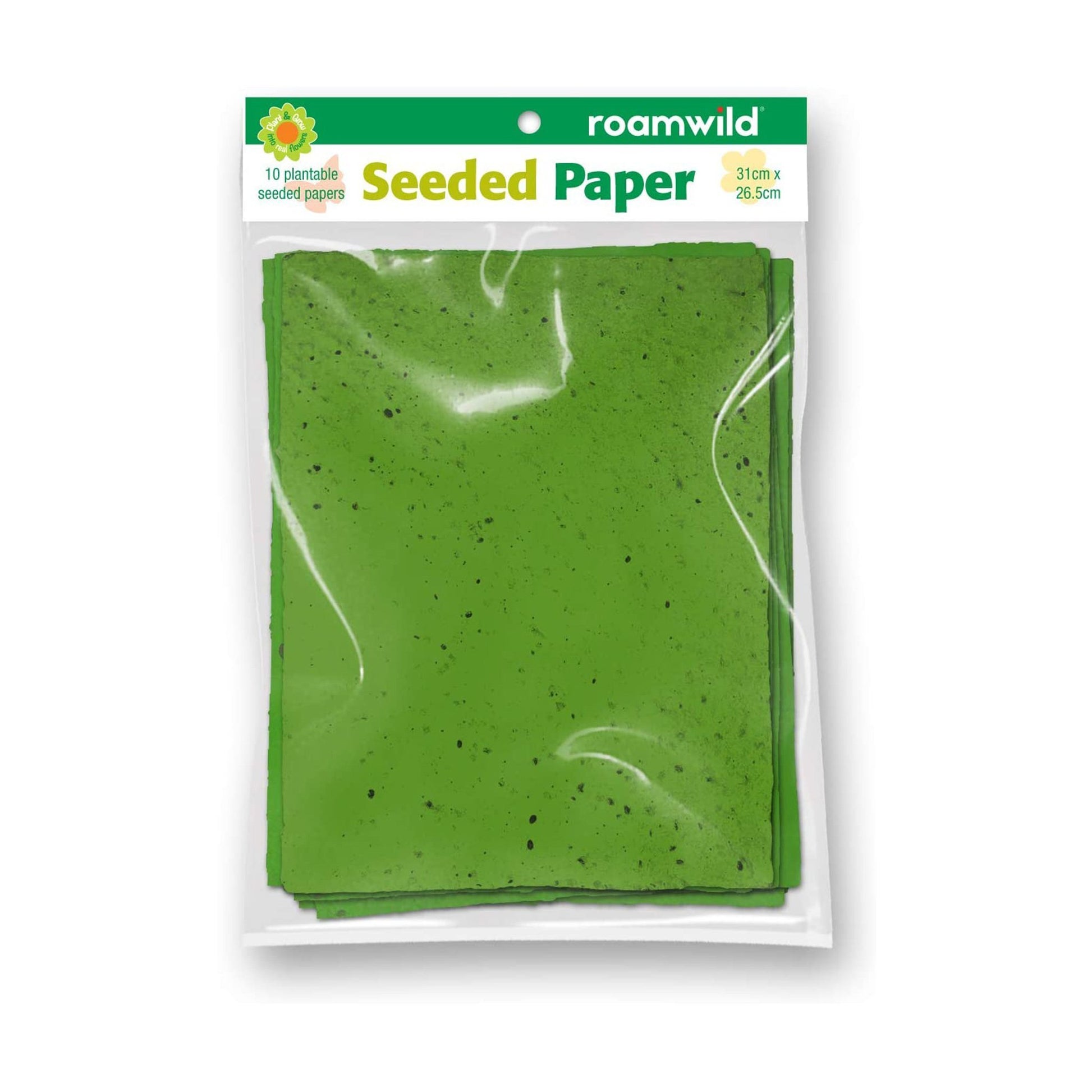 Roamwild Seeded Paper – Pack of 10 Plantable Seed Paper - Roamwild