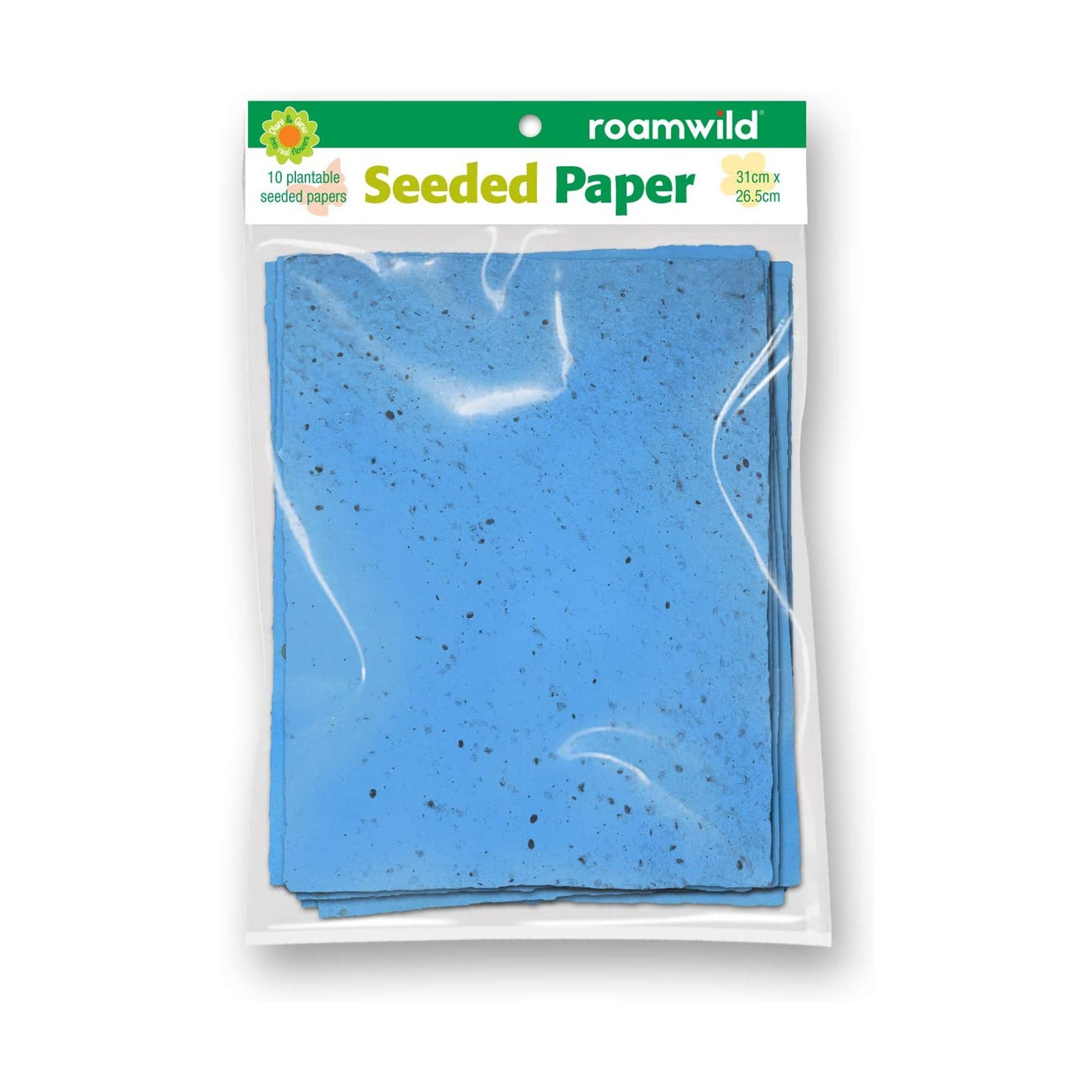 Roamwild Seeded Paper – Pack of 10 Plantable Seed Paper - Roamwild